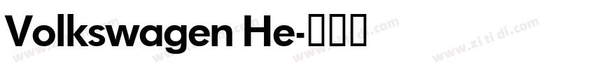 Volkswagen He字体转换